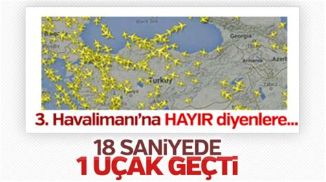T­ü­r­k­ ­h­a­v­a­ ­s­a­h­a­s­ı­n­d­a­n­ ­1­8­ ­s­a­n­i­y­e­d­e­ ­b­i­r­ ­u­ç­a­k­ ­g­e­ç­t­i­